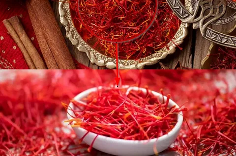 تصویر 2 از زعفران رشته‌ ای بریده ممتاز نگین با رشته‌ های درشت‌ تر و رنگ روشن‌ تر